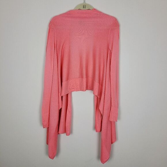 𝅺guess by Marciano Coral Waterfall Open Front High Low Cardigan Sweater XS - Picture 10 of 15